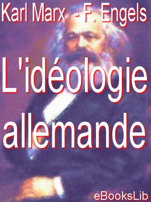Title details for L'idéologie allemande by Karl Marx - Available